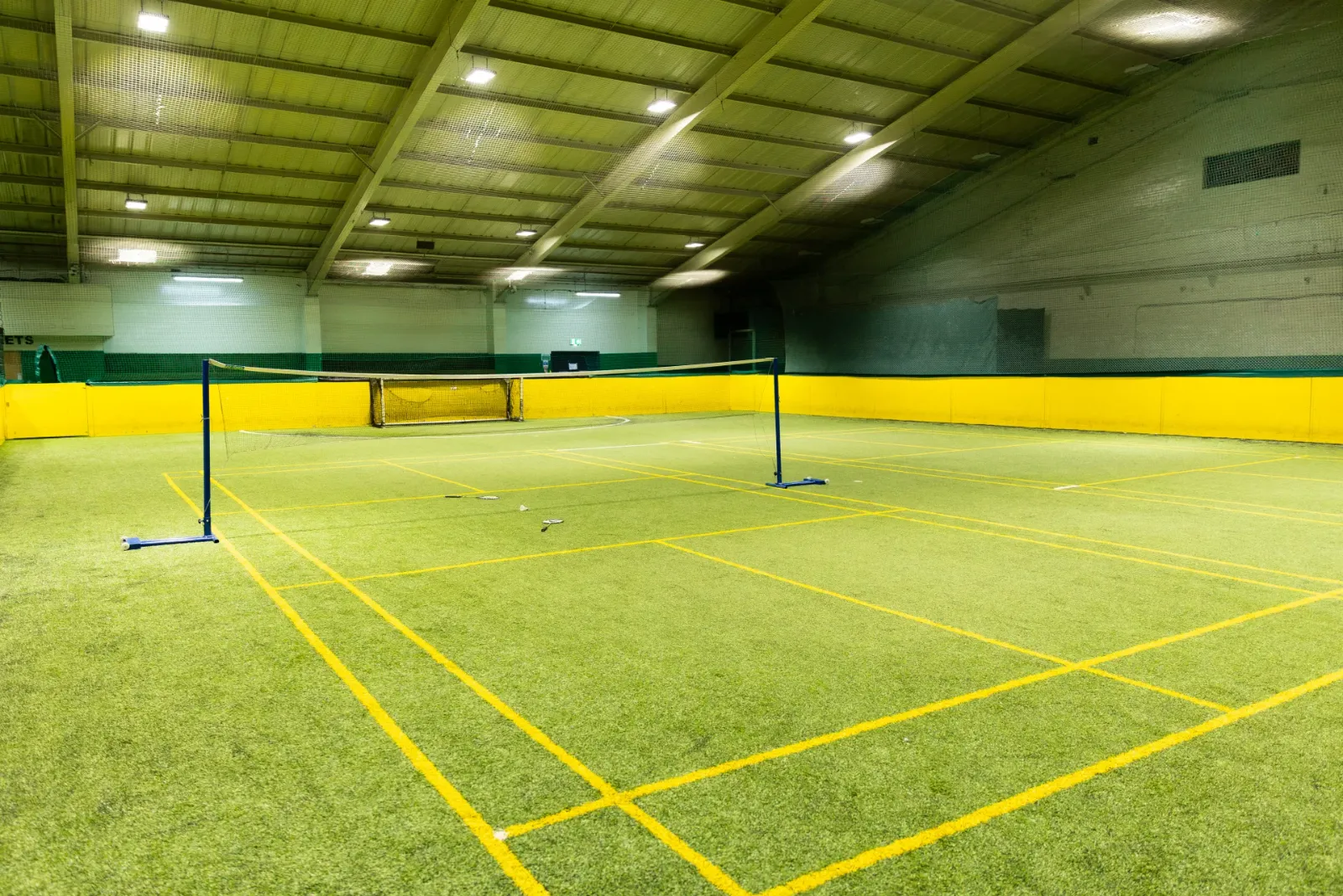 The badminton courts at Frame 2 Complex