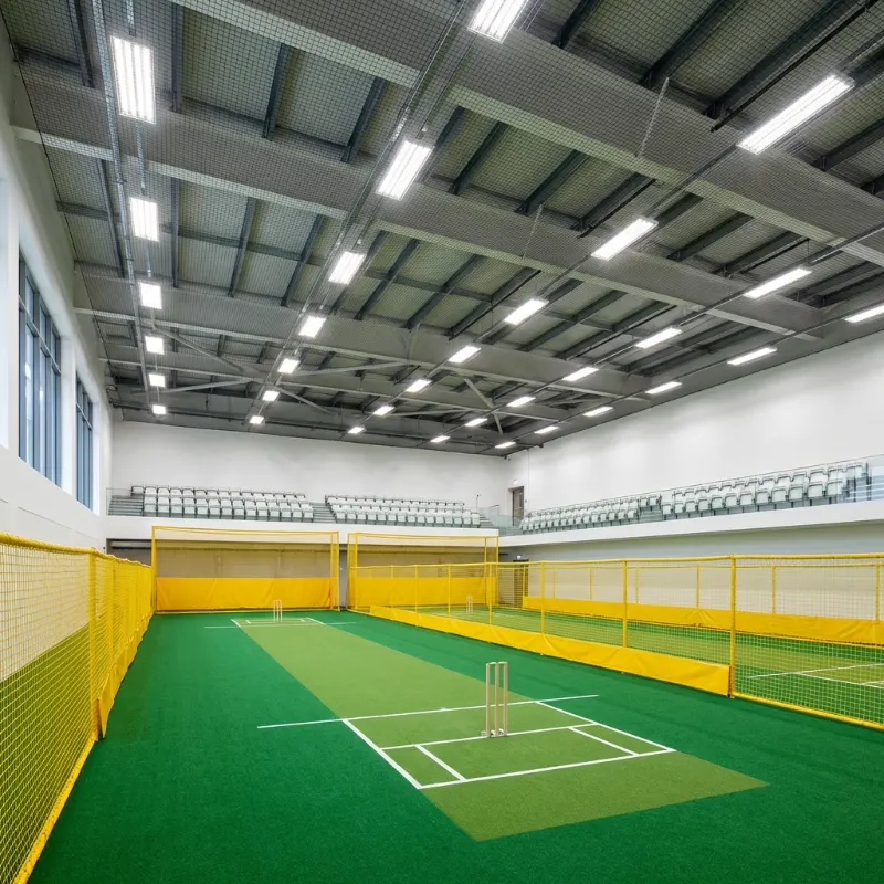 The cricket hall from the corner